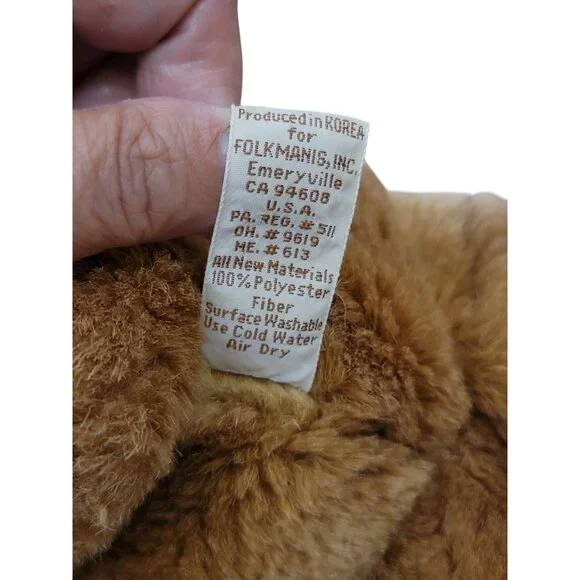 Vintage Folkmanis Folktails Lion Plush Full Body Puppet Stuffed Toy - Picture 8 of 8